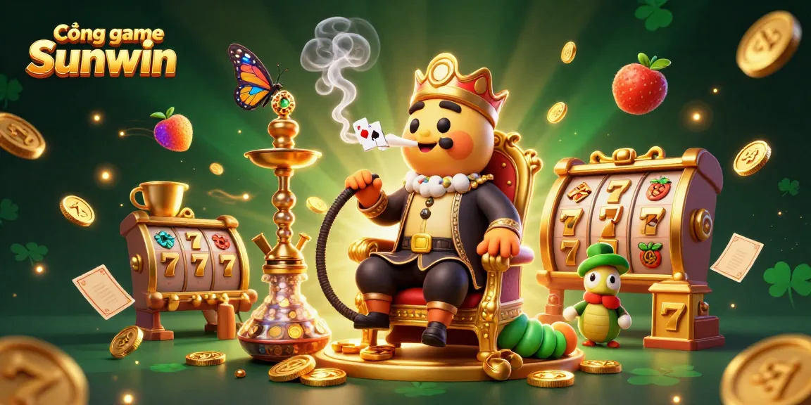 Cổng game Sunwin offers an immersive experience with dynamic slot reels and vibrant 3D characters.