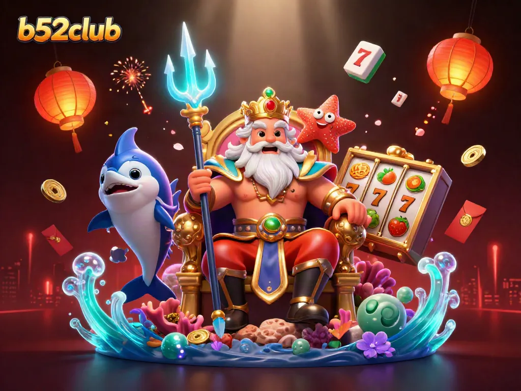 Experience thrilling gameplay at b52club with vibrant casino elements and characters.