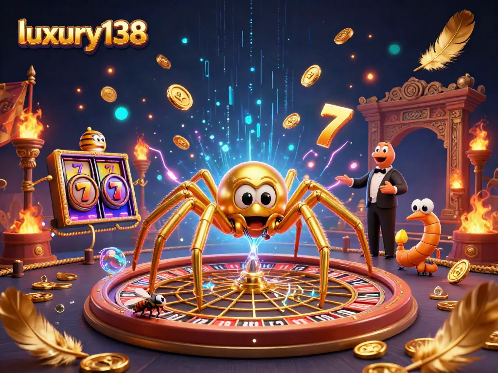Engage with thrilling gameplay at luxury138 as golden spider spins roulette web sparks excitement